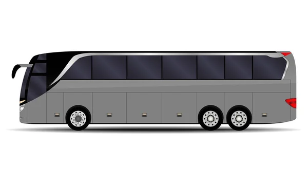 现实的巴士 侧面视图 — 图库矢量图片