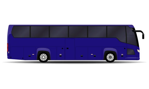 Реалистичный Автобус Вид Сбоку — стоковый вектор