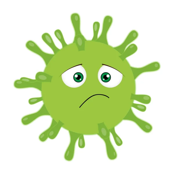 Smiley Coronavirus Emoji Nouveau Type Virus — Image vectorielle