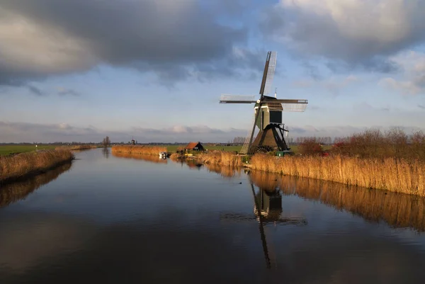 Achterlandse větrný mlýn — Stock fotografie