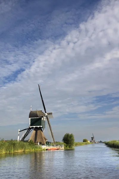 Molino Viento Gelkenesmolen Cerca Groot Ammers Uno Los Cuatro Molinos — Foto de Stock