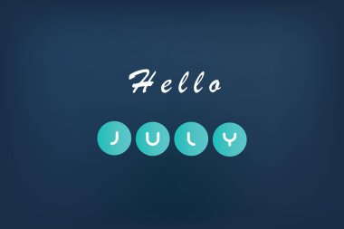 Ay işareti koyu arka plan vektör çizim ile Merhaba