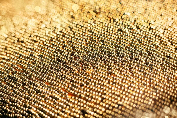 Gouden kralen close-up — Stockfoto