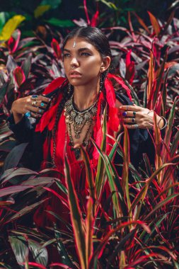 güzel genç moda kadın makyaj 