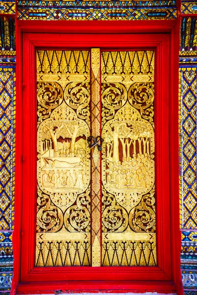 Porte della chiesa buddista — Foto Stock