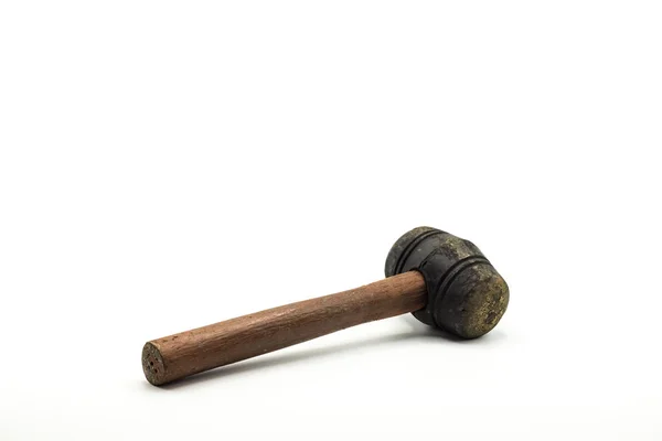 Used and old rubber hammer — Stock Photo, Image