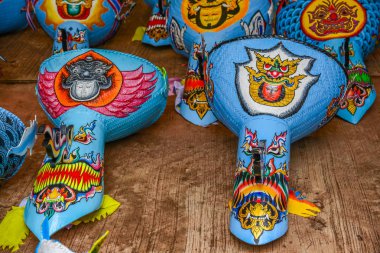 Tay kuzeydoğu geleneksel Phi Ta Khon hayalet maske