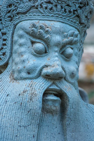 Estátua de pedra gigante chinesa Closeup — Fotografia de Stock