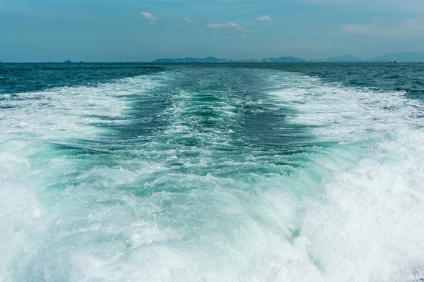 Agua salpicada del motor del barco — Foto de Stock