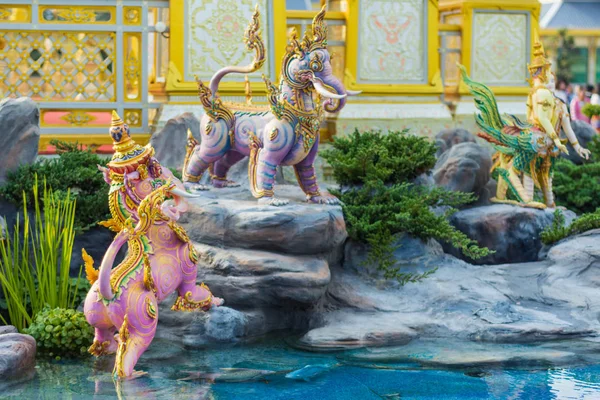 Bangkok Thailand December 2017 Creature Sculpture Decorate Royal Crematorium King — Stock Photo, Image