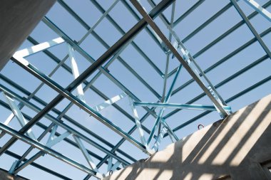 Çelik çatı yapısı.