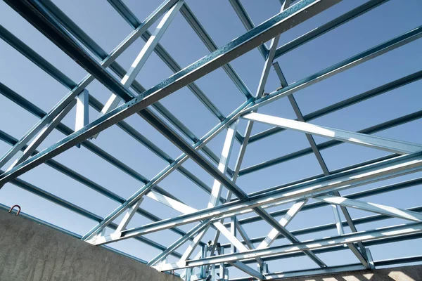Структура сталевого даху . — стокове фото