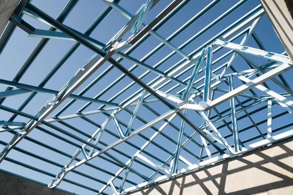 Структура сталевого даху . — стокове фото