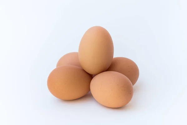 Un grupo de huevos de pollo . — Foto de Stock