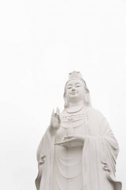 Güzel beyaz Guanyin Bodhisattva.