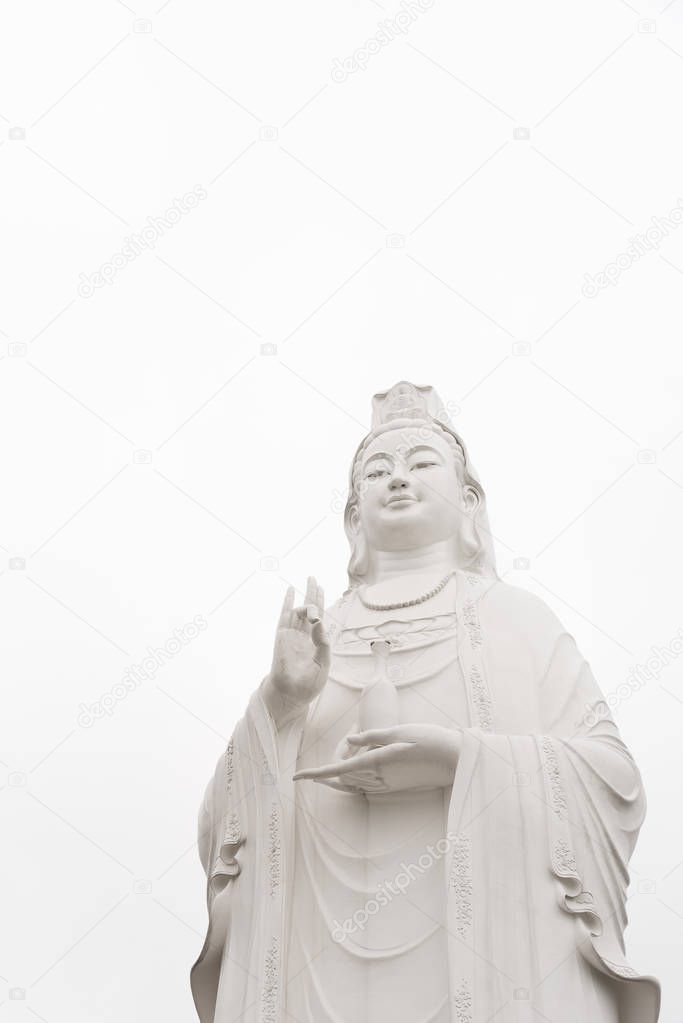 Beautiful White Guanyin Bodhisattva.