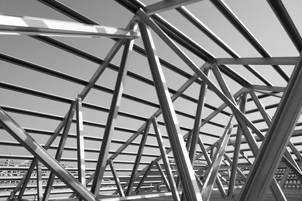 Struktur des Stahldaches. — Stockfoto