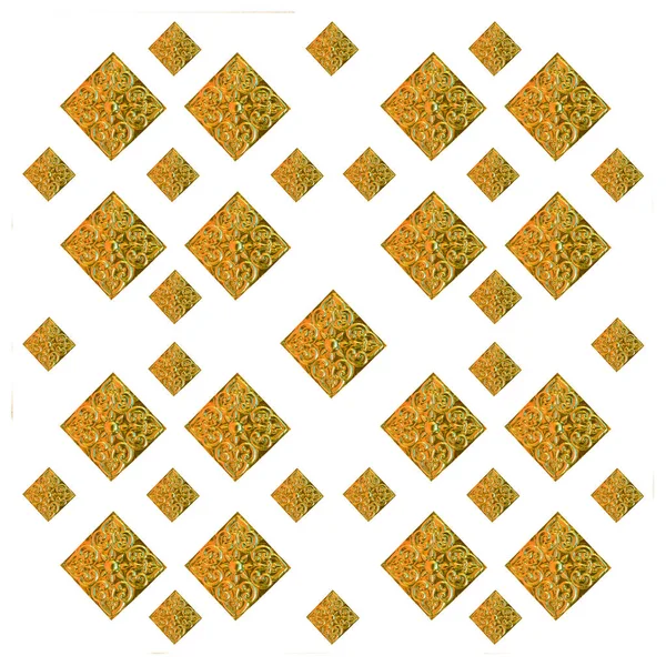 Traditionelle thailändische Kunst Gold Malerei Muster. — Stockfoto