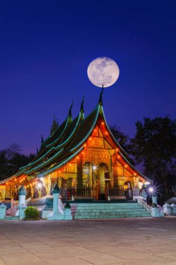 Xieng tanga Tapınağı landmark Luang Prabang, Laos 