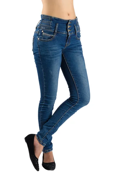 Jeans biru wanita . — Stok Foto