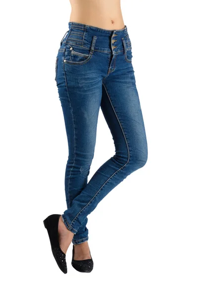 Jeans biru wanita . — Stok Foto
