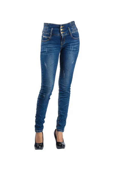 Kadın mavi jeans 