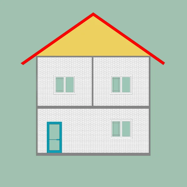 Трехэтажный дом — стоковое фото