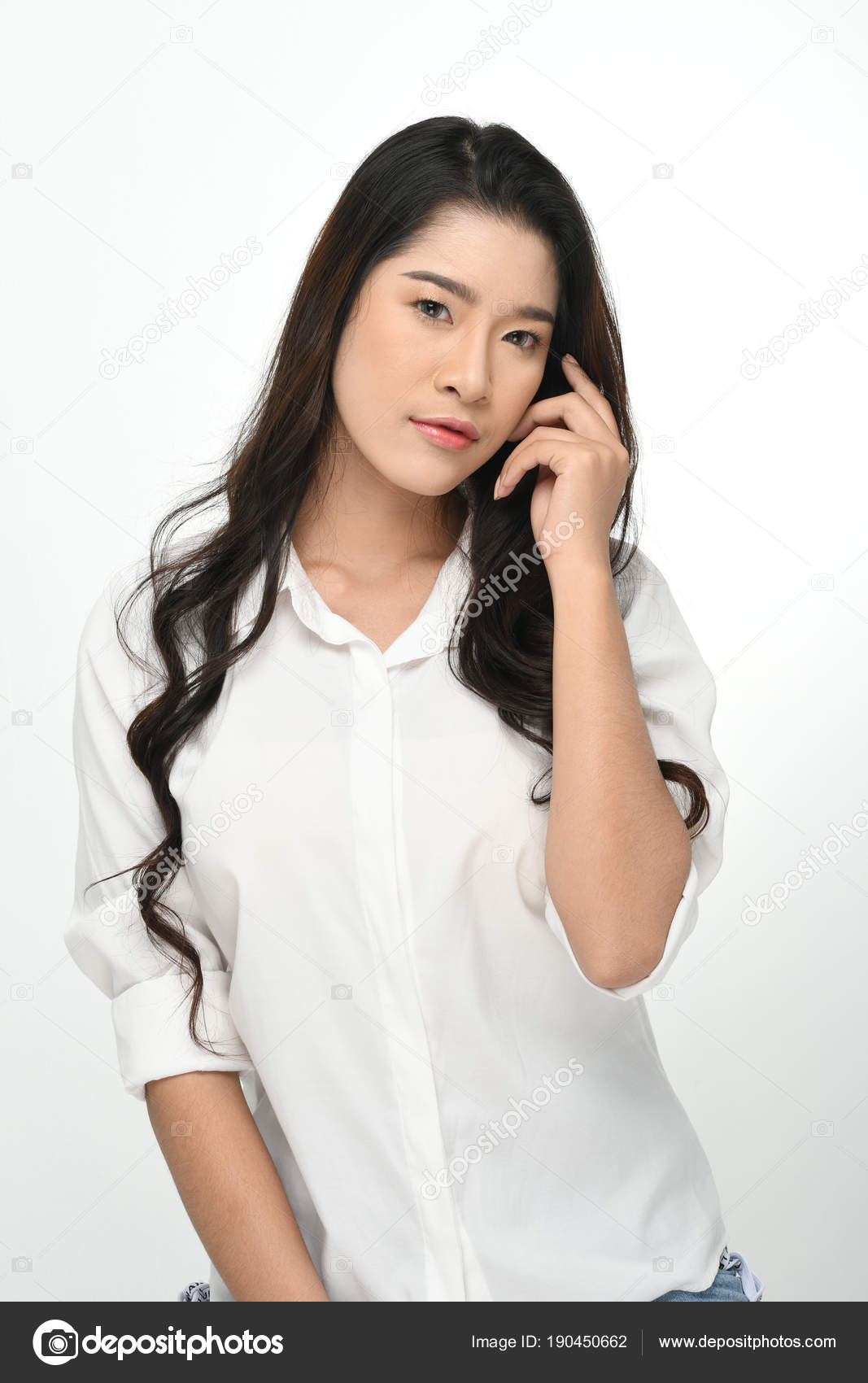 white shirt girl