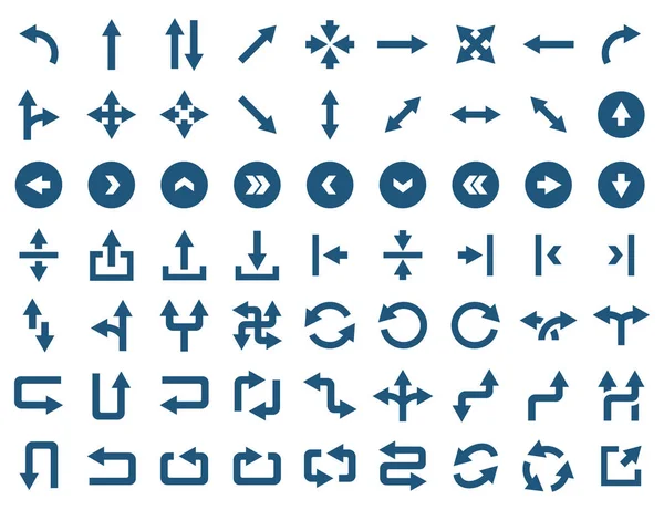 Icono de flecha en estilo plano. Símbolos vectores — Vector de stock