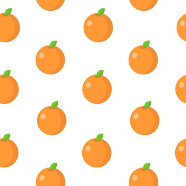 Düz şekilli turuncu desenli. Vektör illüstrasyonu.