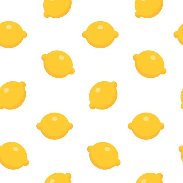 Motif sans couture avec du citron dans un style plat. Illustration vectorielle . — Image vectorielle