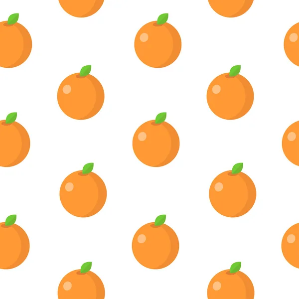 Бесшовный рисунок с оранжевым в плоском стиле. Векторная иллюстрация . — стоковый вектор