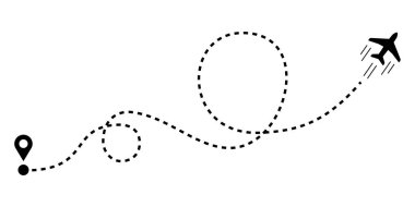 İz vektör illüstrasyonlu düzlem düz stil.