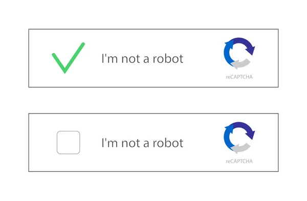 Captcha 'nın vektör illüstrasyonu.