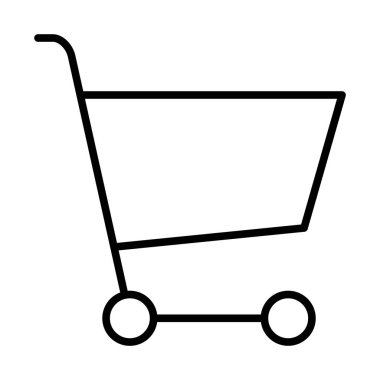 süpermarket arabası simgesi