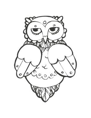 şirin dekoratif baykuş