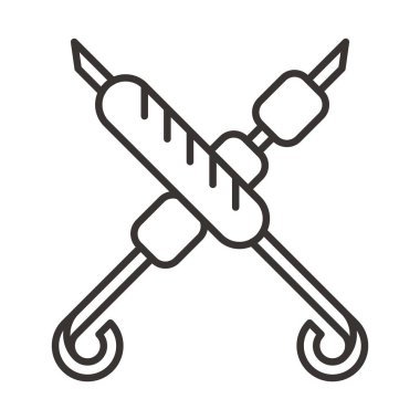 Barbekü simge tasarlamak