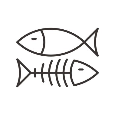 Balık simgesi illüstrasyon