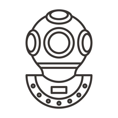 Vintage tarzı dalgıç kask