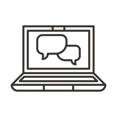 Sohbet basit simgesi