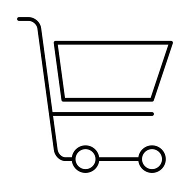süpermarket arabası simgesi