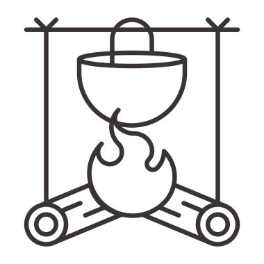 pot şenlik ateşi simgesini