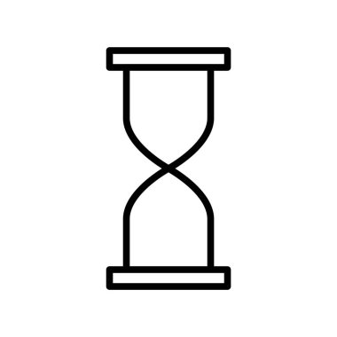 Kum saati simgesi illüstrasyon