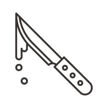 Bıçak simgesi illüstrasyon