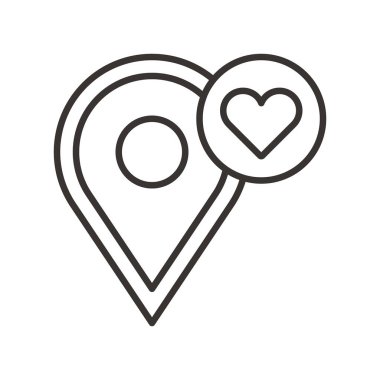 Gezinti PIN basit simgesi