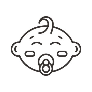 Bebek meme başı simgesi ile