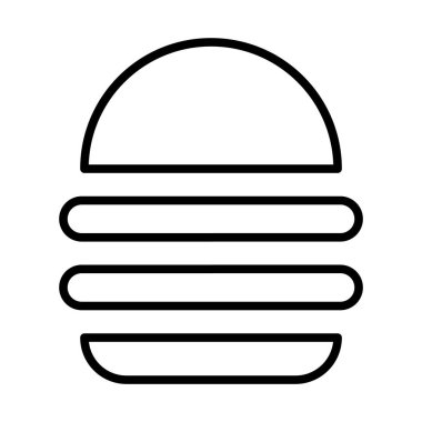 Hamburger basit simgesi