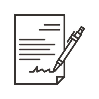 Bill veya ödeme belge simgesi