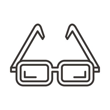 gözlük basit simgesi