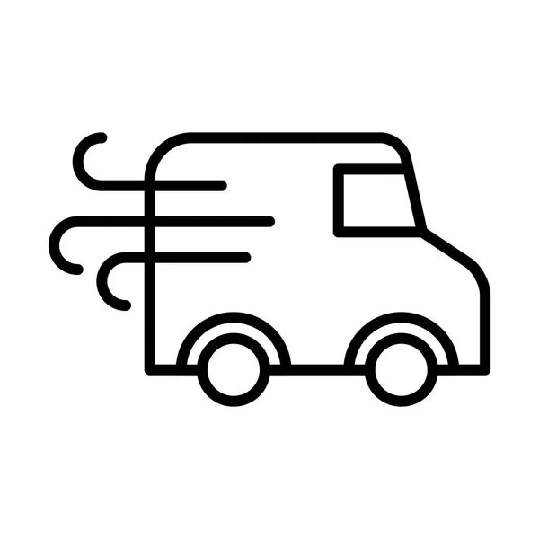 Illustration zur Truck-Ikone — Stockvektor